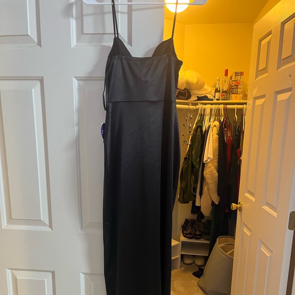 Black simple formal dress